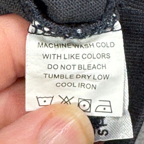 Carbon 2 Cobalt Henley Shirt Mens L Blue Long Sleeve Outdoor Causal Gorpcore - Picture 7 of 8